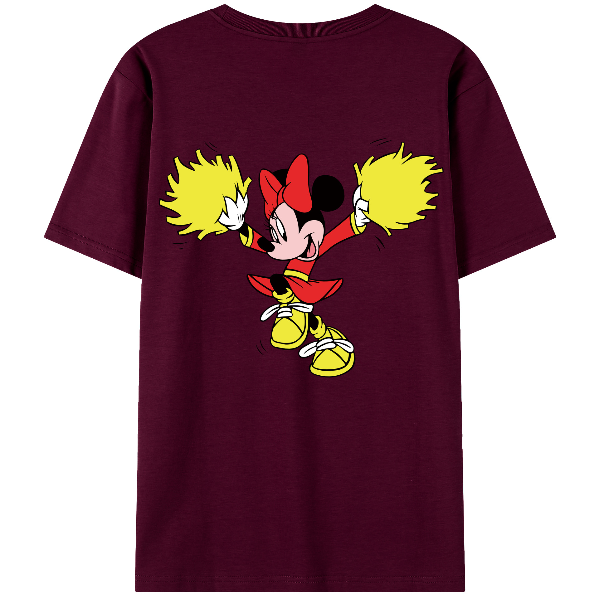 （画像用） ミッキーマウス Mickey Mouse レディース半袖Tシャツ(バックプリント)